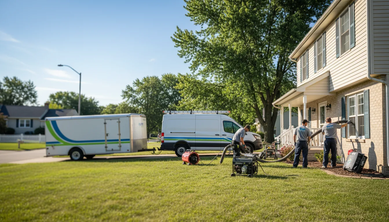 Flooded Basement Restoration And Cleanup With Repair in Royal, IL near me